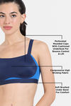 Zelocity High Impact Quick Dry Padded Sports Bra - Naval Academy — thumbnail 7